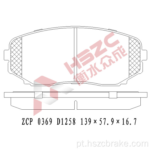 FMSI D1258 PAT DE FREIO CERAMICA PARA MAZDA